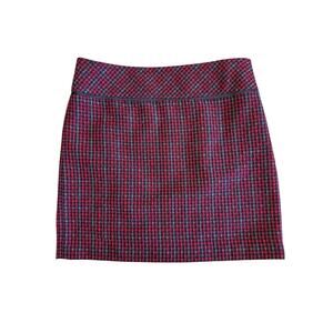 Ann Taylor LOFT Outlet Women’s Size 6 Tweed Skirt Workwear Red Pink Black
